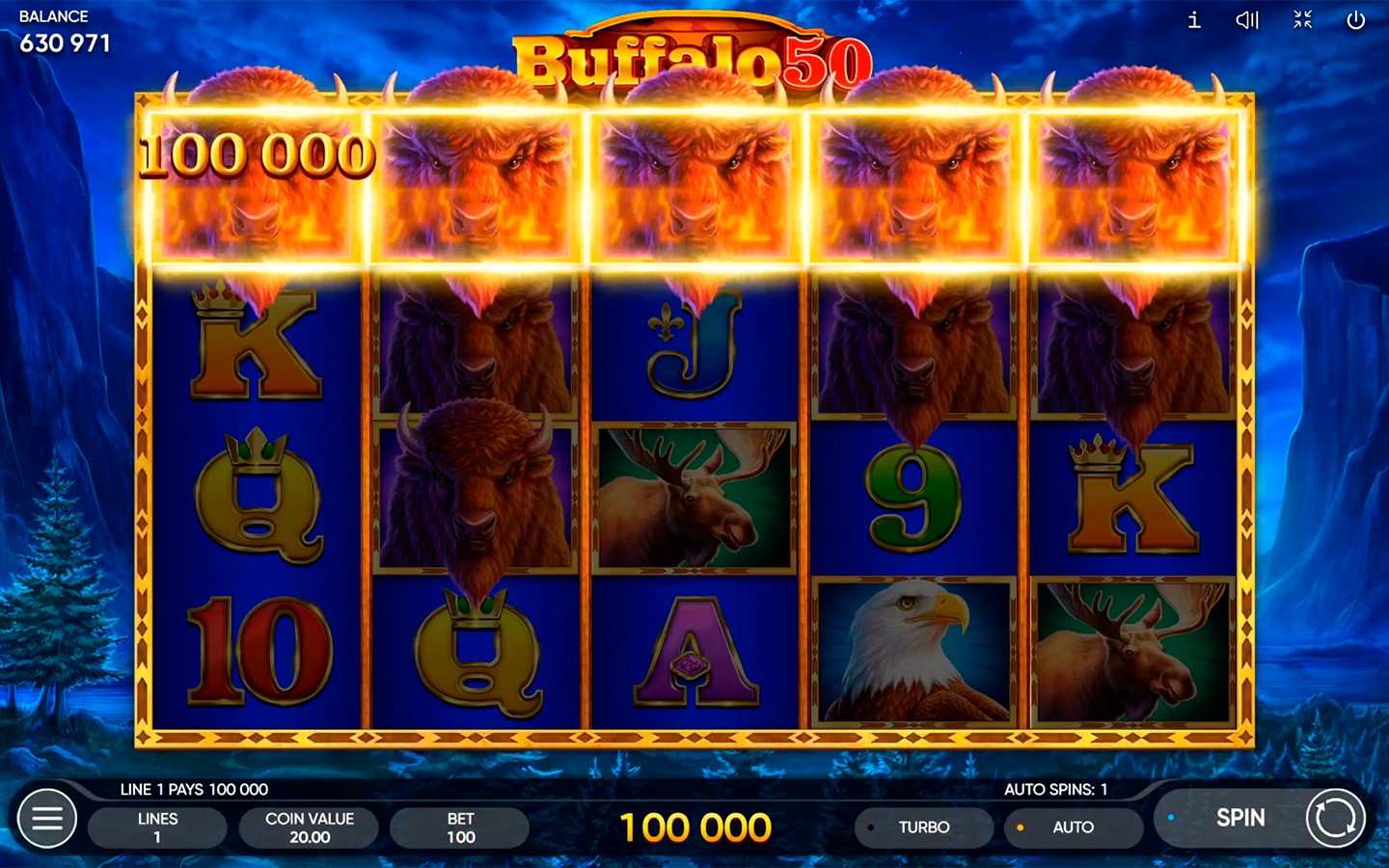 Buffalo Slots mobile view